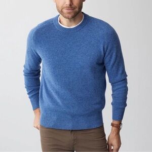 J.CREW Blue Long Sleeve Lambs Wool Sweater Pullover Top